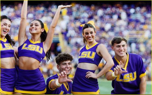 SHOCKING: LSU Cheerleader Under Heavy Fire For Shoving, Taunting Unsuspecting Ole Miss Football Player
